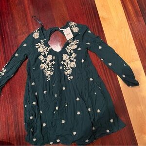 Free People Dress size Small Teal Color